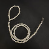 Platinum Pearl Beaded Dog Leash 120cm White (120 cmx1.0)