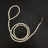 Platinum Pearl Beaded Dog Leash 120cm White (120 cmx1.0)