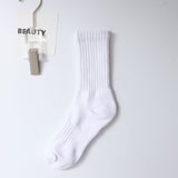 Unisex Cotton Socks Deer Moon 7A Antibacterial Thickened towel bottom-White All yards