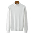 JF Men Slim Fit Half Turtleneck Fleece Lined Pullover Semi-high collar deep flower ash [fleece-lined]] 2XL (70.00 kg-80.00 kg