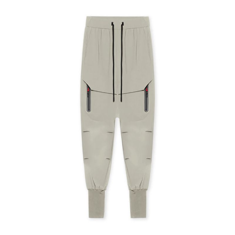 Men Polyester Jogger Pants Spring Autumn Apricot L
