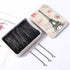 Black Alloy Side Hairpin Wave Style Women Tower-100 straight plates