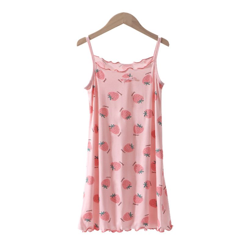KIDS MAM&DAD Girls Viscose Summer Sleepwear powdered strawberry 140cm