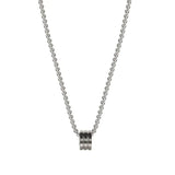 Titanium Steel Necklace Small Waist Pendant Unisex Small waist. 60cm titanium steel chain