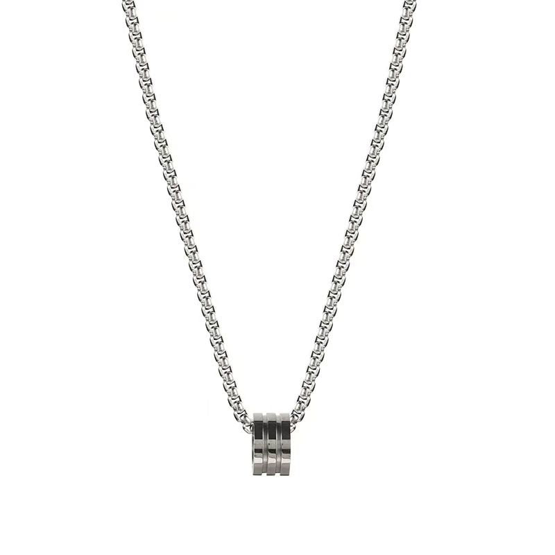 Titanium Steel Necklace Small Waist Pendant Unisex Small waist. 60cm titanium steel chain