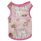 Pet Vest Polyester Summer Dog Cat Clothing Powder Rabbit 7XL