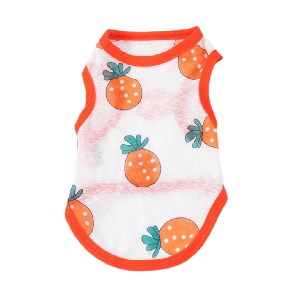 Pet Vest Polyester Summer Dog Cat Clothing Orange Orange 6XL