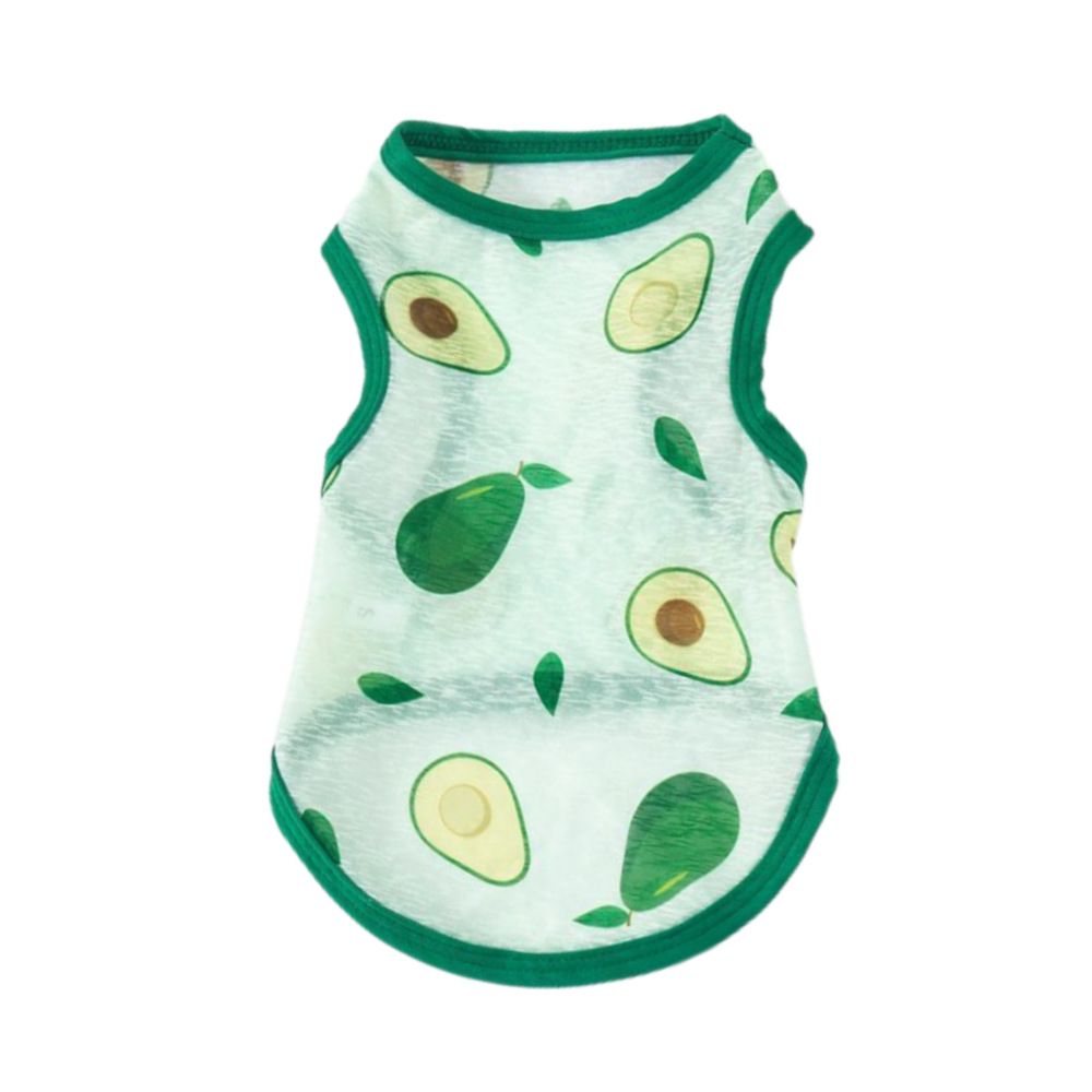 Pet Vest Polyester Summer Dog Cat Clothing Avocado Green 2XL
