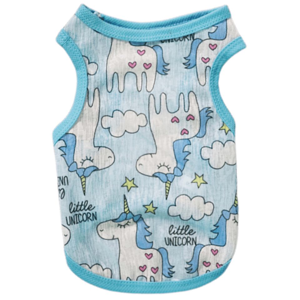 Pet Vest Polyester Summer Dog Cat Clothing Unicorn 5XL