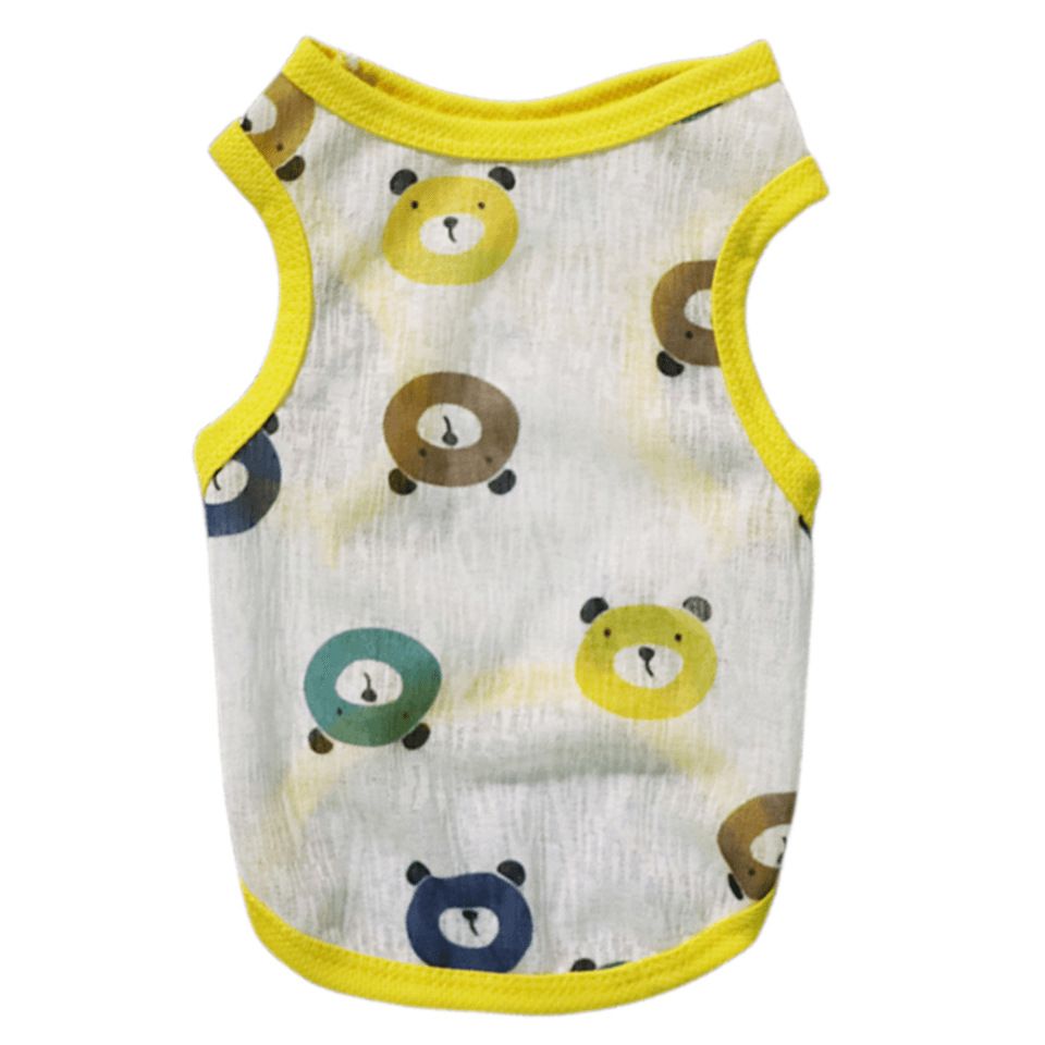 Pet Vest Polyester Summer Dog Cat Clothing Little Bear 9XL