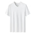Kang Gongfang Men Modal T-Shirt Crewneck Short Sleeve V-neck-warm White L (90kg ~ 120kg)