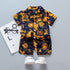 Chaole Pig Boys Cotton Short Sleeve Suit Yellow Apollo 100cm