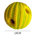 Yinuo Dog Sound Toy Ball PVC Chew Wheat ball 14CM(opp bag)/20.00 kg-30.00 kg dog