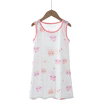 KIDS MAM&DAD Girls Bamboo Cotton Sling Skirt 100% Cotton White Cat 110cm