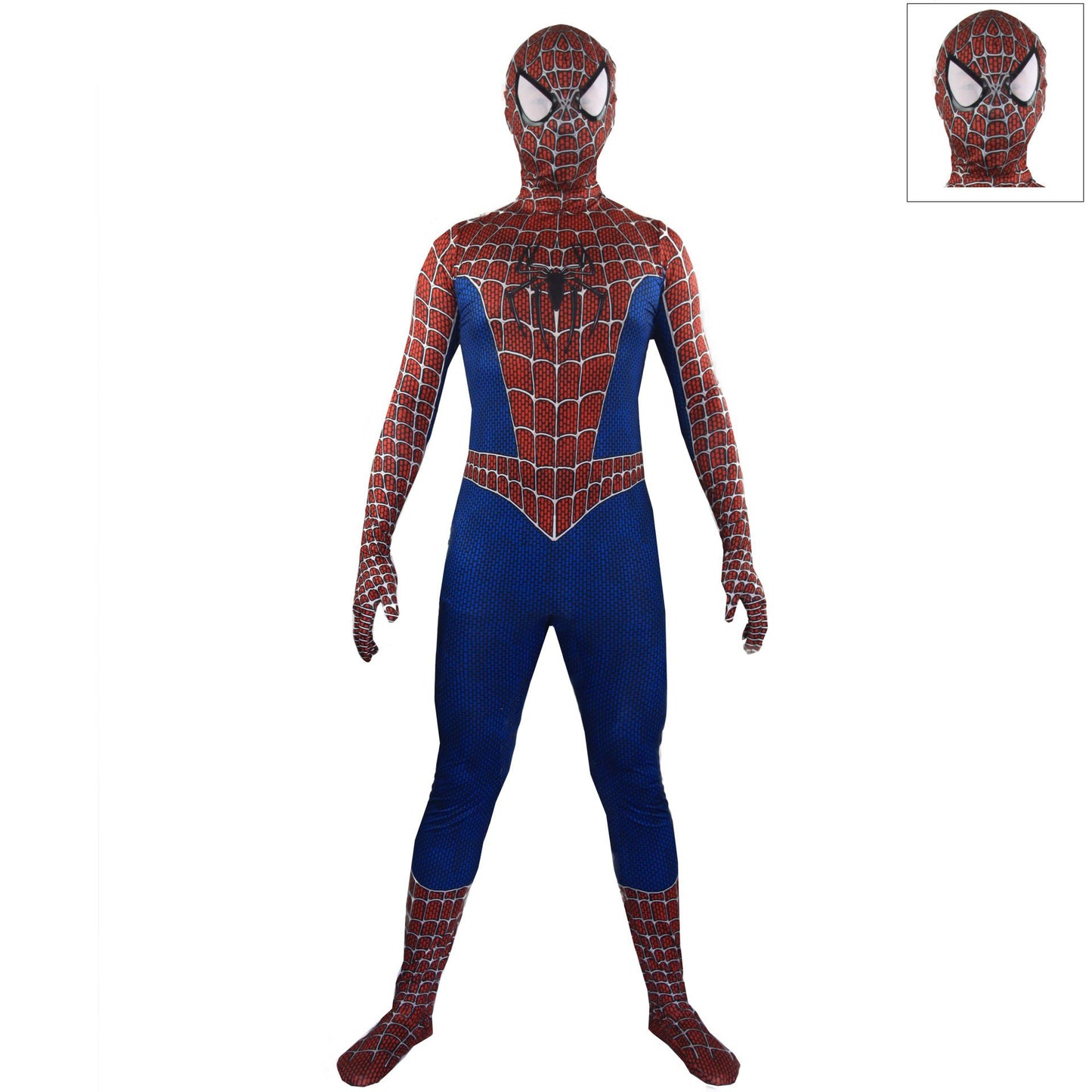 Spiderman Cosplay Costume Milk Silk One Piece Suit Remy + Headgear 170