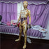 Spiderman Cosplay Costume Milk Silk One Piece Suit Black gold battle coat 190