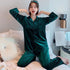 Women Winter Velvet Sleepwear Set Long Sleeve 096