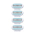 Jiyun Manual Shaving Razor 3 Layer Blade Blue 4 cutter heads