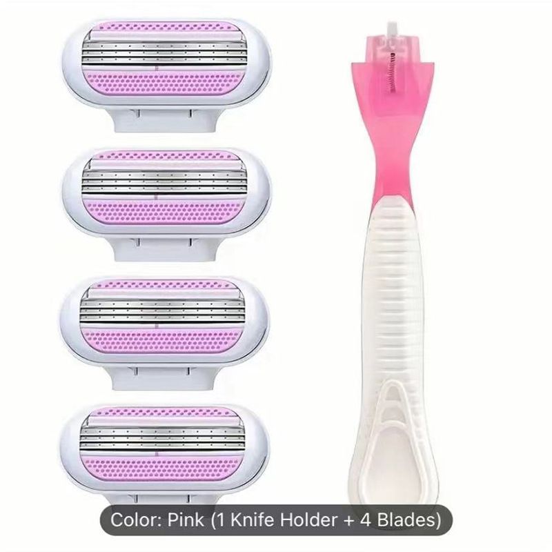 Jiyun Manual Shaving Razor 3 Layer Blade Blue 1 tool holder 8 tool head