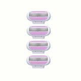 Jiyun Manual Shaving Razor 3 Layer Blade Pink 4 heads