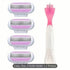 Jiyun Manual Shaving Razor 3 Layer Blade Pink 1 tool holder 4 tool head