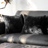 Ice Velvet Pillow Cover Polyester Solid Color 30x50cm Black 55*55cm without pillow core