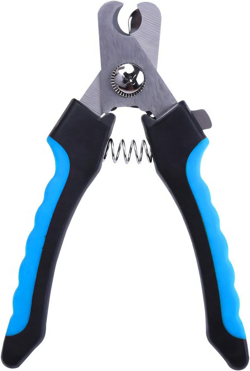 Stainless Steel Pet Nail Clippers for Dogs and Cats Large paper card packaging Blue and Black