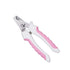 Stainless Steel Pet Nail Clippers for Dogs and Cats Large paper card packaging Pink and White