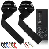 Deadlift Wrist Lifting Straps 2Pc Neoprene Cushion Army Green