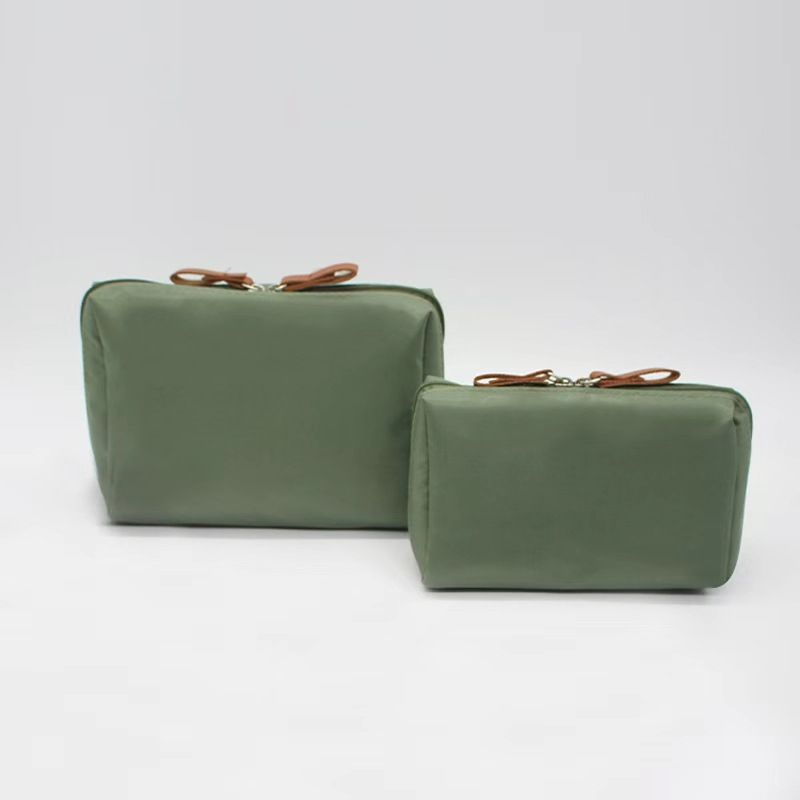 Ai Cheng Space Makeup Bag Travel Storage Hand-held cosmetic bag [green] large size