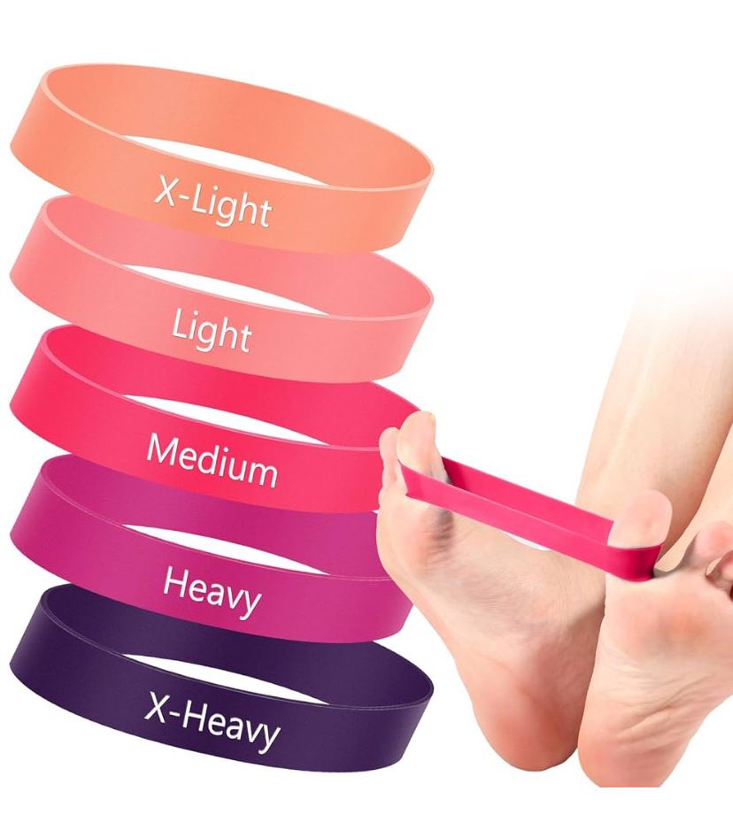 Yoga Cat TPE Finger Pull Ring Resistance Band Dark pink finger tension ring arch training belt 25-30lbs