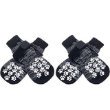 Dog Shoes Non Slip Indoor Outdoor Cotton Gradient gray-single-sided dispensing [opp bag] S small size 5.5*14cm [recommended within 5-10kg inches] [pack of four]