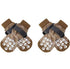 Dog Shoes Non Slip Indoor Outdoor Cotton Gradient brown-single-sided dispensing [opp bag] M medium size 6.5*16cm [recommended within 10-15kg inches] [pack of four]