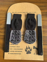Dog Shoes Non Slip Indoor Outdoor Cotton Black bone design [premium storage bag] M medium size 6.5*16cm [recommended within 10-15kg inches] [pack of four]