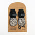 Dog Shoes Non Slip Indoor Outdoor Cotton White bone pattern [premium storage bag] M medium size 6.5*16cm [recommended within 10-15kg inches] [pack of four]