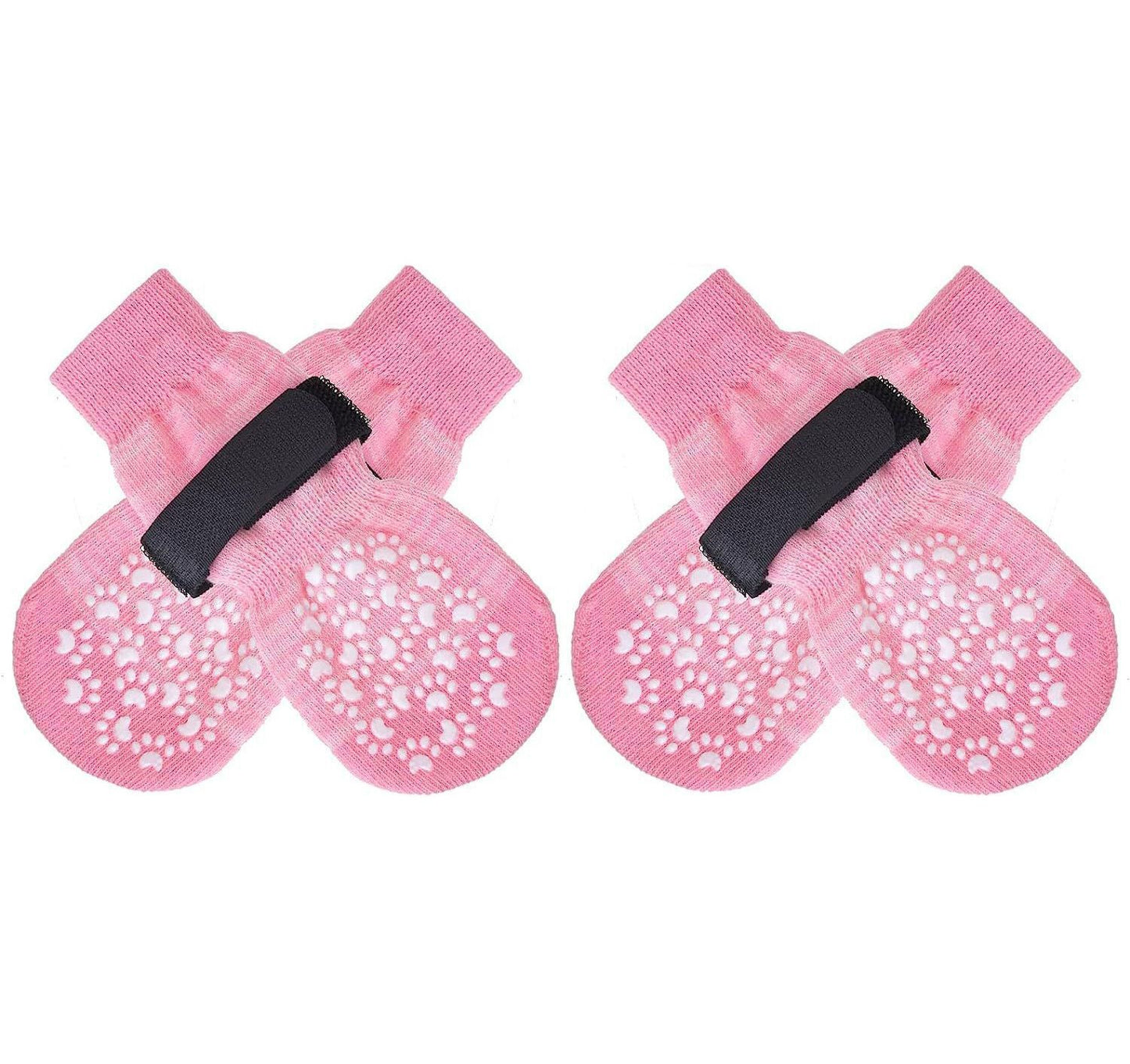 Dog Shoes Non Slip Indoor Outdoor Cotton Gradient powder-single-sided dispensing [opp bag] L large size 7.5*18cm [recommended within 15-20kg inches] [pack of four]