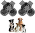 Dog Shoes Non Slip Indoor Outdoor Cotton Gray - single-sided dot dispensing [opp bag packaging] L large size 7.5*18cm [recommended within 15-20kg inches] [pack of four]