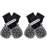 Dog Shoes Non Slip Indoor Outdoor Cotton Black star - double-sided adhesive dot [opp bag packaging] Xs ultra-small 4.5*12cm [recommended within 5kg inches] [pack of four]