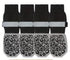 Dog Shoes Non Slip Indoor Outdoor Cotton Black leopard print-double-sided glue dispensing [opp] Xs ultra-small 4.5*12cm [recommended within 5kg inches] [pack of four]