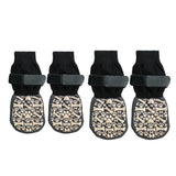 Dog Shoes Non Slip Indoor Outdoor Cotton White bone style [opp bag packaging] Xs ultra-small 4.5*12cm [recommended within 5kg inches] [pack of four]