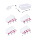 14 Cube Silicone Ice Tray with Lid Pink Set