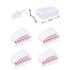 14 Cube Silicone Ice Tray with Lid Pink Set