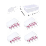 14 Cube Silicone Ice Tray with Lid Pink Set
