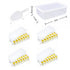 14 Cube Silicone Ice Tray with Lid Yellow Set