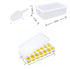 14 Cube Silicone Ice Tray with Lid Yellow Set
