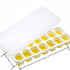 14 Cube Silicone Ice Tray with Lid Yellow Set