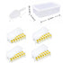 14 Cube Silicone Ice Tray with Lid Yellow Set