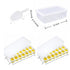 14 Cube Silicone Ice Tray with Lid Yellow Set