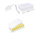 14 Cube Silicone Ice Tray with Lid Yellow Set