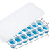14 Cube Silicone Ice Tray with Lid Blue Set